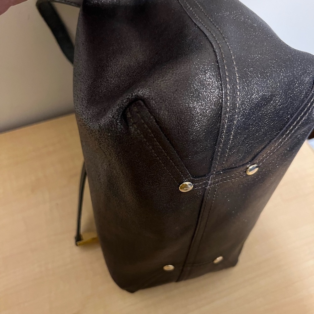 Tiffany Bronze Leather Tote Bag - Picture 9 of 15